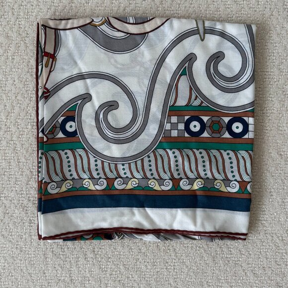 Hermes Cashmere Silk _ 140 Shawl - Picture 11 of 12